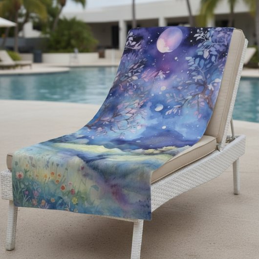 Moonlit Enchanted Forest Nightscape Strandlaken