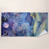 Moonlit Enchanted Forest Nightscape Strandlaken (Voorkant)