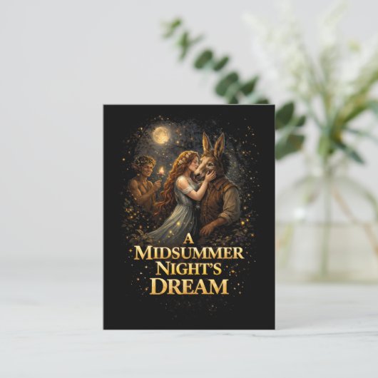 Moonlit Enchantment Briefkaart (Staand voorkant)