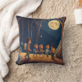 Moonlit Enchantment: Forest Glow Kussen (Deken)