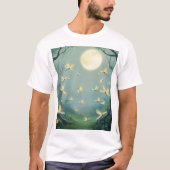Moonlit Enchantment: vuurvliegjes in het bos T-shirt (Voorkant)
