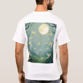 Moonlit Enchantment: vuurvliegjes in het bos T-shirt (Achterkant)