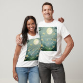 Moonlit Enchantment: vuurvliegjes in het bos T-shirt (Unisex)