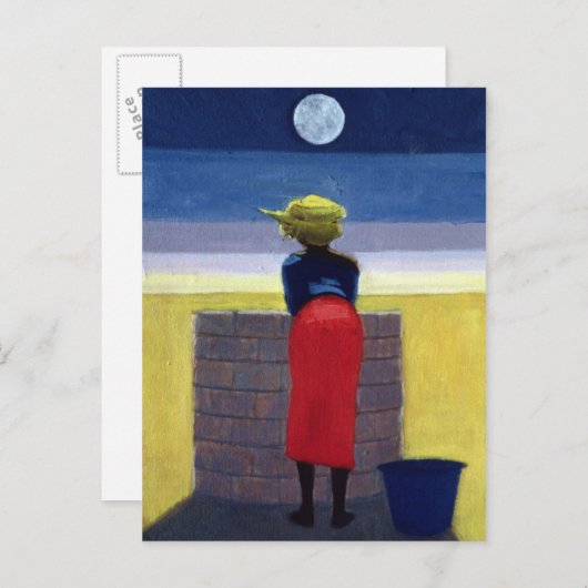 Moonlit Evening 2001 Briefkaart (Voorkant / Achterkant)