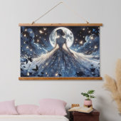 Moonlit Fairy Princess Celestial Gown Hangend Wandkleed (Slaapkamer)