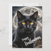 Moonlit Familiar – De Wachter in de Schaduwen Feestdagenkaart (Voorkant)