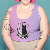 Moonlit Familiar - Zwarte kat op halve maan Trui