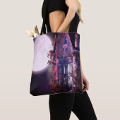 Moonlit Fantasy Garden Canvas tas (Dichtbij)