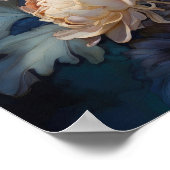 Moonlit Flora - Waterverf Flowers Botanische Kunst Poster (Hoek)