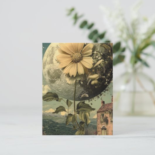 Moonlit Flower &  Charm Briefkaart (Staand voorkant)