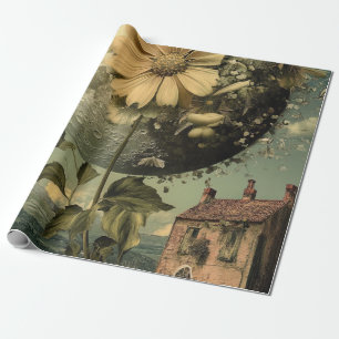 Moonlit Flower & Charm Cadeaupapier