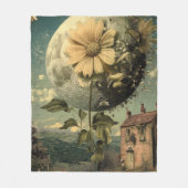 Moonlit Flower & Charm Fleece Deken (Voorkant)