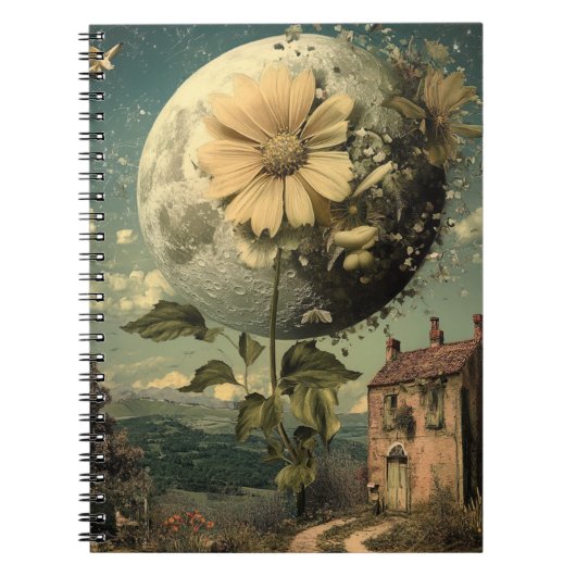 Moonlit Flower & Charm Notitieboek (Voorkant)