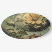 Moonlit Flower & Charm Papieren Bordje (Gekanteld)