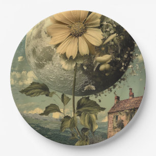 Moonlit Flower & Charm Papieren Bordje