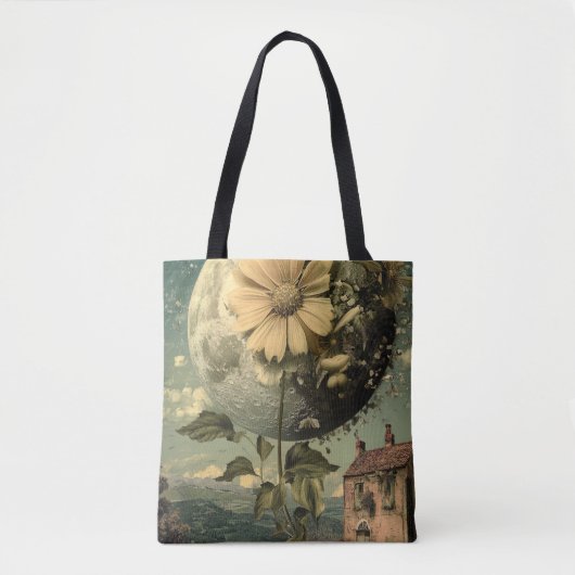 Moonlit Flower &  Charm Tote Bag (Voorkant)