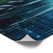 Moonlit fluistert, mystiek bamboebos poster (Hoek)