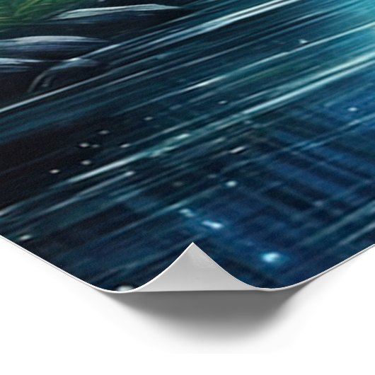 Moonlit fluistert, mystiek bamboebos poster (Hoek)