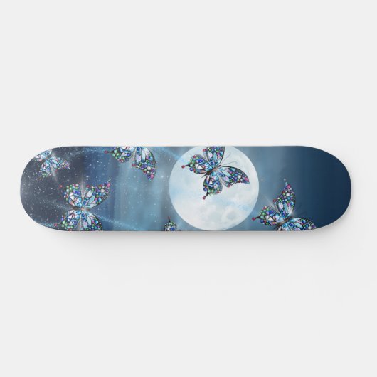 Moonlit Flutter Persoonlijk Skateboard (Horizontaal)