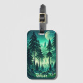 Moonlit Forest  Bagagelabel (Voorkant (verticaal))