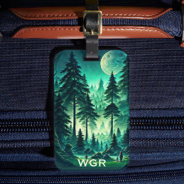 Moonlit Forest  Bagagelabel