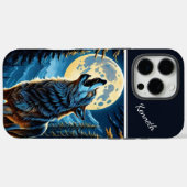 Moonlit Forest en Howling Wolf Case-Mate iPhone Case (Achterkant (horizontaal))