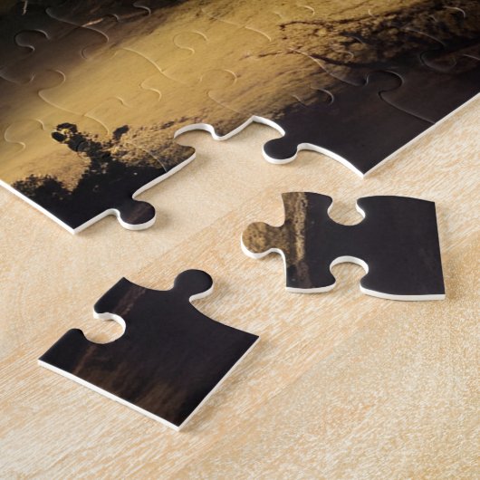 Moonlit Forest Piano | Digitale kunst Legpuzzel (Zijkant)