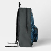 Moonlit Forest Serenity – de nachtelijke elegie va Bedrukte Rugzak (Links)