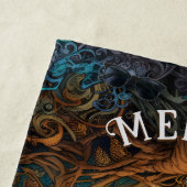 Moonlit Fox Aangepast Kinder Storybook Fox Strandlaken (In situ)