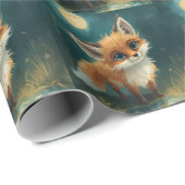 Moonlit Fox, Night Forest  Cadeaupapier (Rol Hoek)