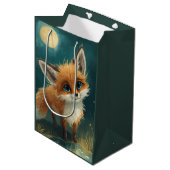 Moonlit Fox, Night Forest  Medium Cadeauzakje (Voorkant Gekanteld)