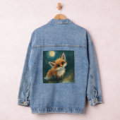 Moonlit Fox, Night Forest T-Shirt Denim Jacket (Hangar)
