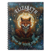 Moonlit Fox Personalized - Storybook Threadbook Fo Notitieboek (Voorkant)