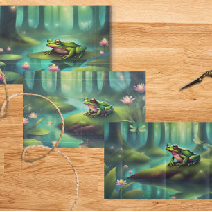 Moonlit Frog Collectie Decoupage Inpakpapier Vel