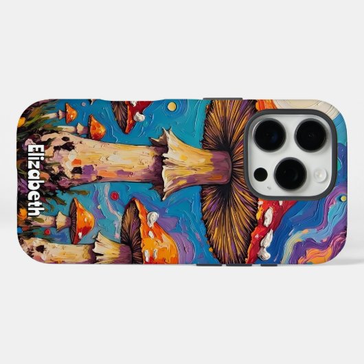 Moonlit Fungi Vista Case-Mate iPhone Case (Achterkant (horizontaal))