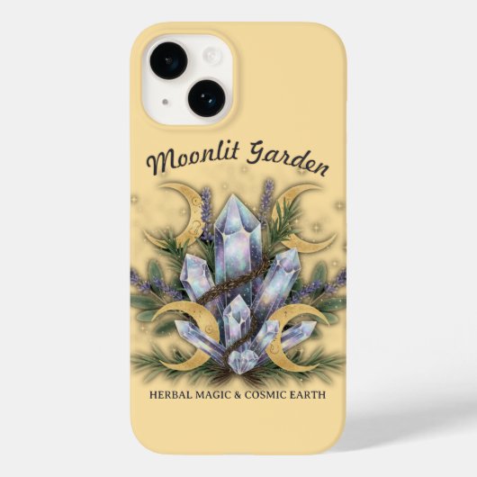 Moonlit Garden Crystal Bouquet • Herbal Magic Case-Mate iPhone Case (Achterkant)