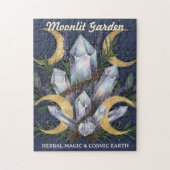 Moonlit Garden Crystal Bouquet • Herbal Magic Legpuzzel (Verticaal)