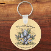 Moonlit Garden Crystal Bouquet • Herbal Magic Sleutelhanger (Voorkant)