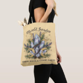 Moonlit Garden Crystal Bouquet • Herbal Magic Tote Bag (Dichtbij)