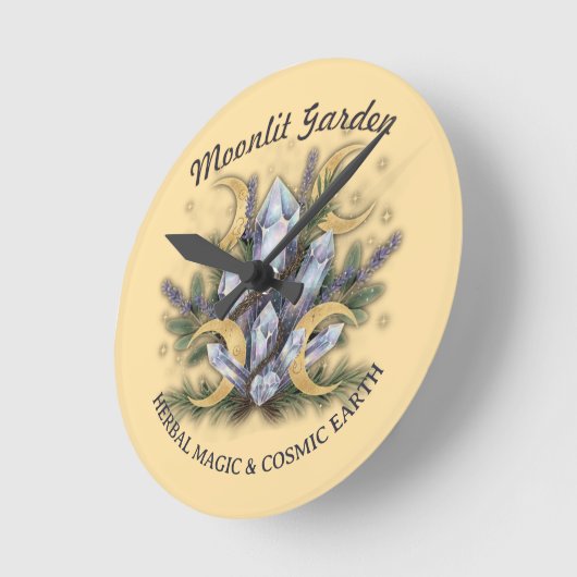 Moonlit Garden • Herbal Magic (NO NUMBERS) Ronde Klok (Hoek)