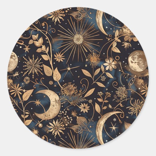 Moonlit Garden Whimsical Envelope Sticker bij de m (Voorkant)