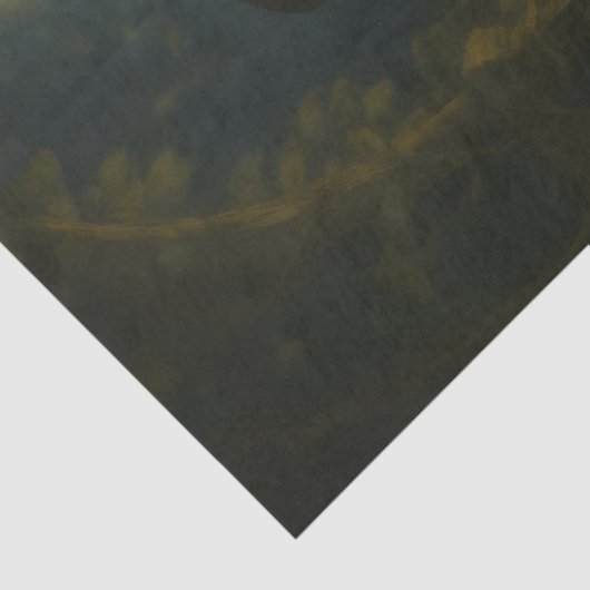 Moonlit Garden Witch Gothic Halloween Decoupage Tissuepapier (Detail)