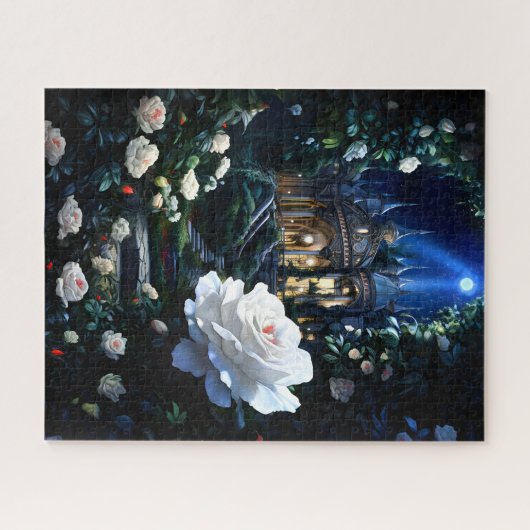 Moonlit Gardenia Palace puzzel Legpuzzel (Horizontaal)