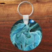 Moonlit Glade ~ Unicorn Keyring Sleutelhanger (Voorkant)