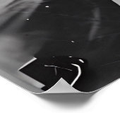 Moonlit Goddess Poster – zwart-wit portret (Hoek)