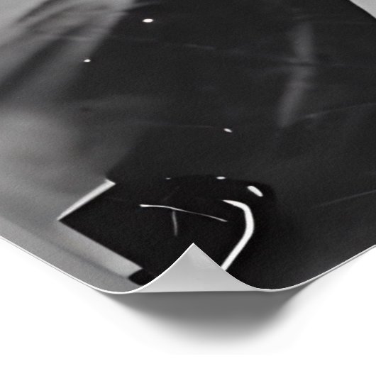 Moonlit Goddess Poster – zwart-wit portret (Hoek)