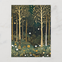 Moonlit Golden Grove Briefkaart
