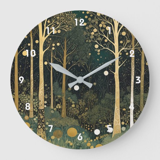 Moonlit Golden Grove Grote Klok (Voorkant)