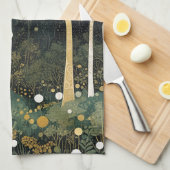 Moonlit Golden Grove Theedoek (Quarter Fold)