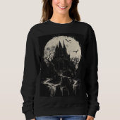 Moonlit Gothic Castle Scene Trui (Voorkant)